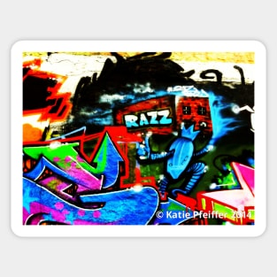 Graffiti Wall  Razz Philly Sticker